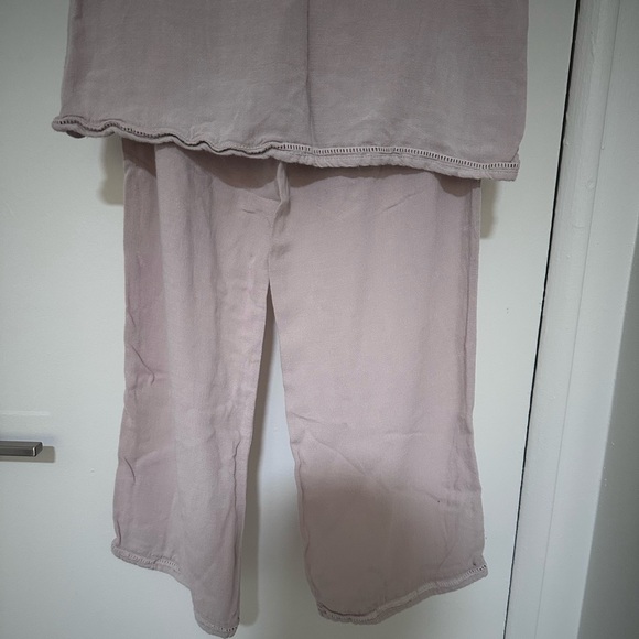 DanSkin nude Light Pink Button-Up Pajama Set - Picture 7 of 15